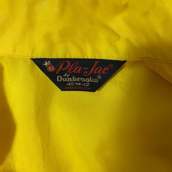 RARE! Vtg 70's Pla Jac by Dunbrooke Yellow Nylon Windbreaker “Doc’s Remedy” - Picture 6 of 10